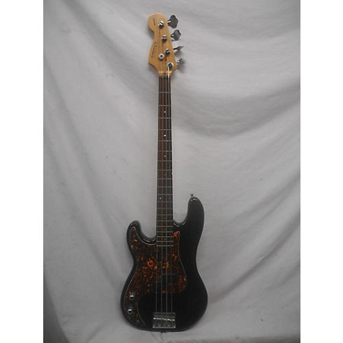 Used Frisco P Style Left Handed Black Electric Bass Guitar