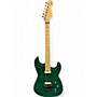 Used Fu-tone FU PRO Trans Green Solid Body Electric Guitar Trans Green