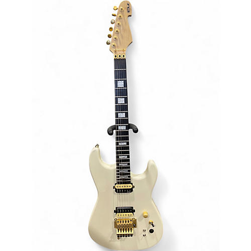 Used Fu-tone FU Pro Cream Solid Body Electric Guitar Cream