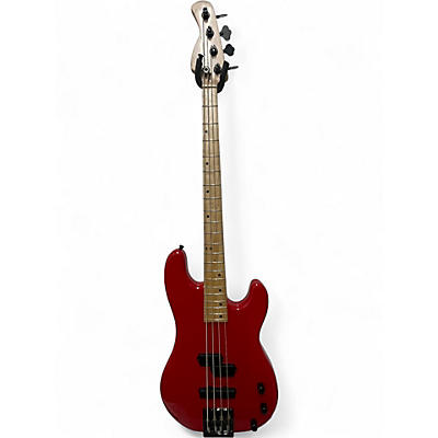 Used Funk PJ Red Electric Bass Guitar