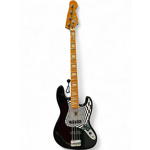 Used GAMMA JAZZ BASS Black Electric Bass Guitar Black