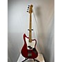 Used GAMMA jg20 Trans Red Electric Bass Guitar Trans Red