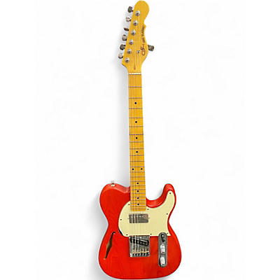 Used G&L ASAT Classic Bluesboy Tribute Clear Orange Solid Body Electric Guitar