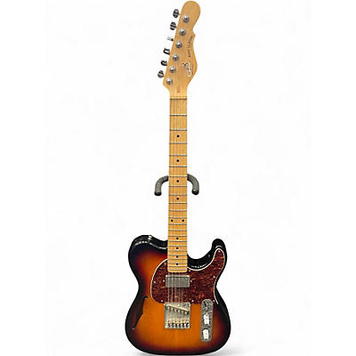 Used G&L ASAT Classic Thinline 3 Color Sunburst Hollow Body Electric Guitar