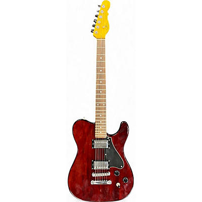 G&L Used G&L ASAT Crimson Red Trans Solid Body Electric Guitar