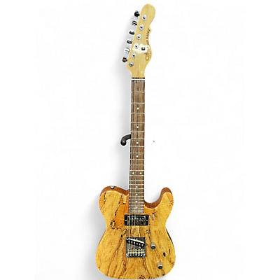Used G&L ASAT Custom Spalted Maple Solid Body Electric Guitar