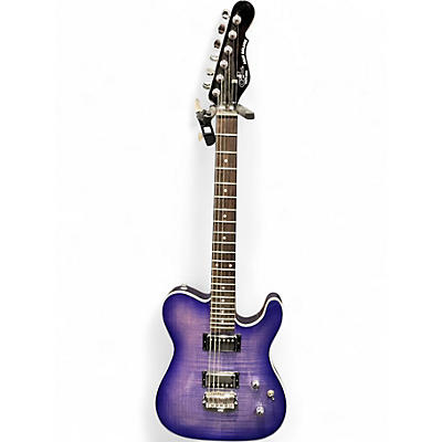 Used G&L ASAT Deluxe Trans Purple Solid Body Electric Guitar