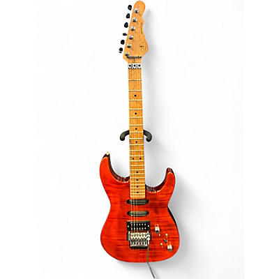 Used G&L Invader Clear Orange Solid Body Electric Guitar