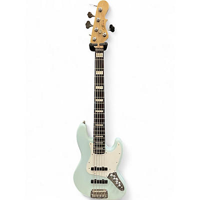 Used G&L JB5 Daphne Blue Electric Bass Guitar