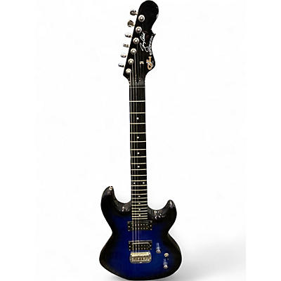 Used G&L Jerry Cantrell Signature Superhawk Deluxe BLUE Solid Body Electric Guitar