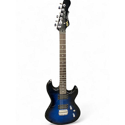 Used G&L Jerry Cantrell Signature Superhawk Deluxe Blue Solid Body Electric Guitar Blue