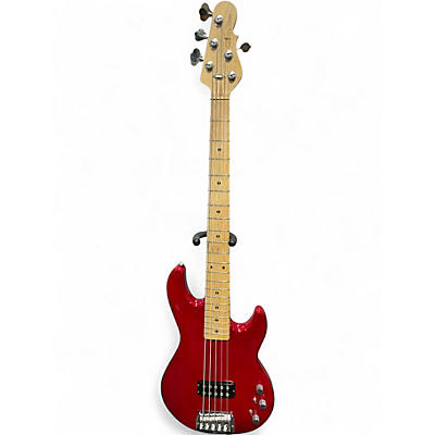 Used G&L L-1505 Trans Red Electric Bass Guitar