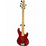Used G&L L-1505 Trans Red Electric Bass Guitar Trans Red