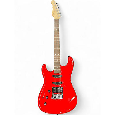 Used G&L LEGACY HSS RMC LEFTY Red Solid Body Electric Guitar