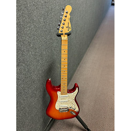 G&L Used G&L S500 Tribute Series Cherry Sunburst Solid Body Electric Guitar Cherry Sunburst