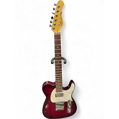 Used G&L Tribute ASAT Classic Burgundy Solid Body Electric Guitar