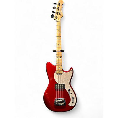 Used G&L Tribute Fallout Bass Candy Apple Red Electric Bass Guitar