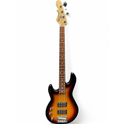 Used G&L Tribute L2000 Left Handed 3 Tone Sunburst Electric Bass Guitar