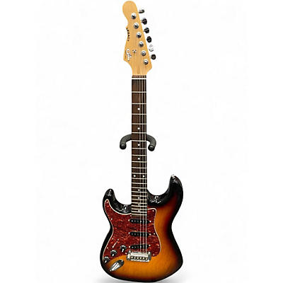 Used G&L Tribute Legacy Left Handed 2 Tone Sunburst Solid Body Electric Guitar