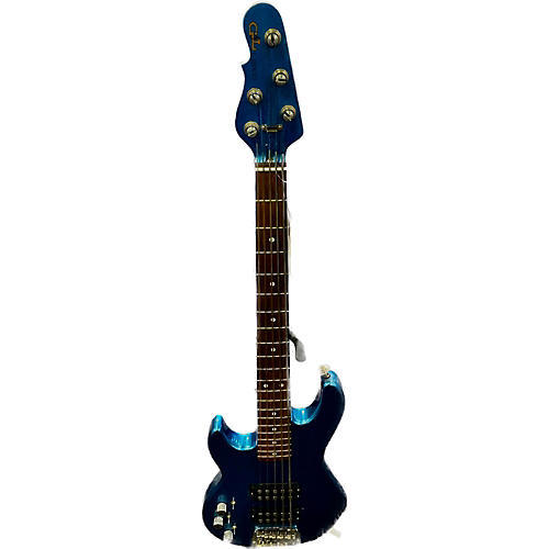 G&L Used G&L USA L2500 5 String Blue Electric Bass Guitar Blue