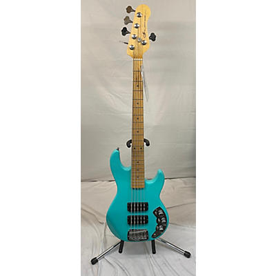 G&L Used G&L USA L2500 5 String Turquoise Electric Bass Guitar