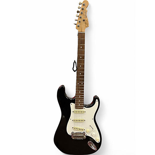 Used G&L USA Legacy  black and white  Solid Body Electric Guitar black and white