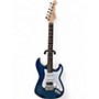Used G&L fullerton deluxe hss option  transparent blue Solid Body Electric Guitar transparent blue