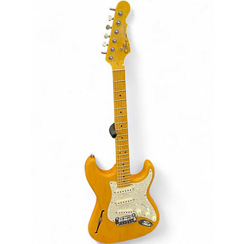 Used G&L legacy semi hollow Vintage Yellow Hollow Body Electric Guitar Vintage Yellow