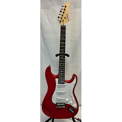 Used GLARRY GST Candy Apple Red Electric Guitar