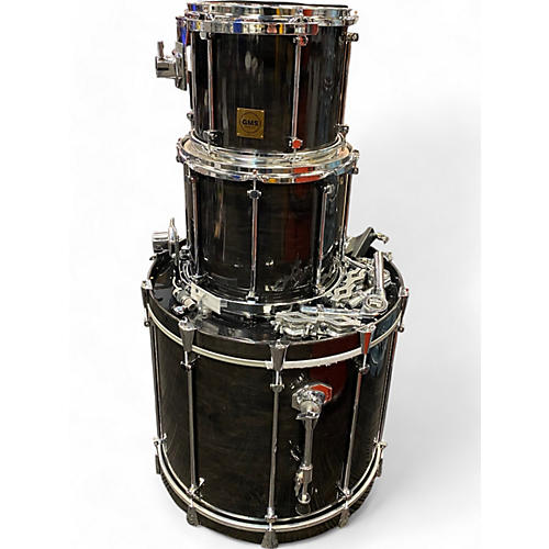 GMS Used GMS 3 Piece Custom Black Onyx Drum Kit Black Onyx