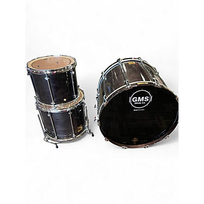 Used GMS 3 Piece GRAND MASTER SERIES Trans Charcoal Drum Kit