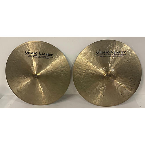 Used GRAND MASTER 14in AUTHENTIC PAIR Cymbal 33
