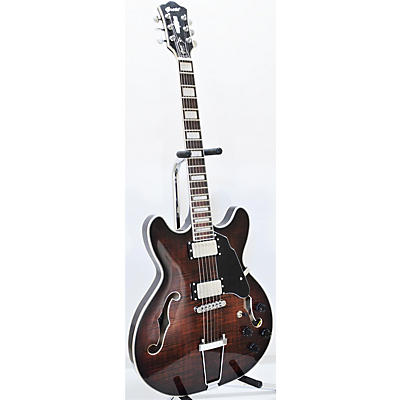 Used GROTE SEMI HOLLOW Trans Brown Hollow Body Electric Guitar
