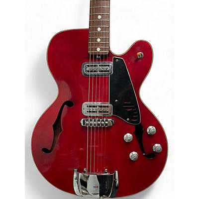 Used Galanti hollowbody singlecut Cherry Hollow Body Electric Guitar