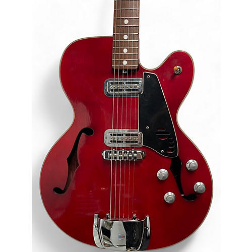 Used Galanti hollowbody singlecut Cherry Hollow Body Electric Guitar Cherry