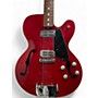 Used Galanti hollowbody singlecut Cherry Hollow Body Electric Guitar Cherry