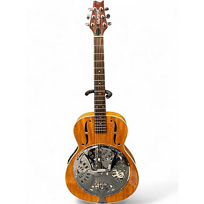 Used Galveston DR-6/3EQ Resonator Natural Acoustic Guitar