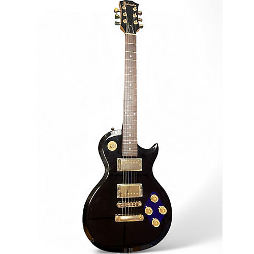 Used Galveston single cut acryllic  translucent purple Solid Body Electric Guitar translucent purple