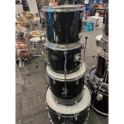 Used Gammon 4 piece Shell Pack Black Drum Kit