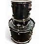Used Gammon Percussion 3 Piece Junior Black Drum Kit Black