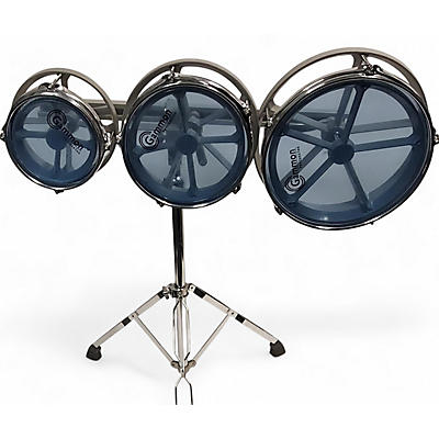 Gammon Percussion Used Gammon Percussion 3 Piece ROTO TOMS 6", 8", & 10" Silver Roto Toms