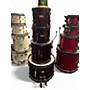 Used Gammon Percussion 4 Piece SHELL PACK Wine Red Drum Kit Wine Red