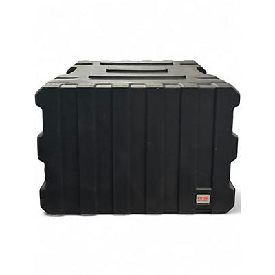 Used Gator G-Pro Roto Mold Rolling Rack Case Black 8 Space Rackmount Case