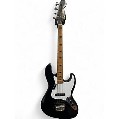 Used Gem J-Style Black Electric Bass Guitar