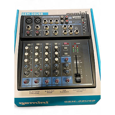 Used Gemini Gem-08USB Unpowered Mixer