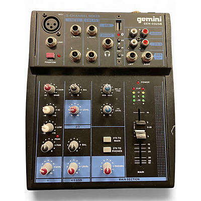 Used Gemini gem 05usb Unpowered Mixer