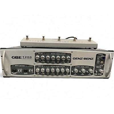Used Genz Benz GBE1200 1200W Bass Amp Head