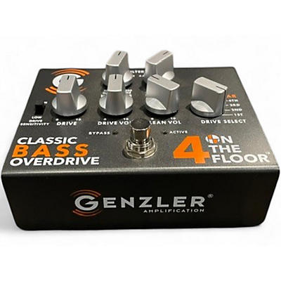 Used Genzler Amplification 4 On The Floor Bass Overdrive Effect Pedal