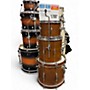 Used George Way Drums 3 Piece Tuxedo Walnut Natural Drum Kit Natural