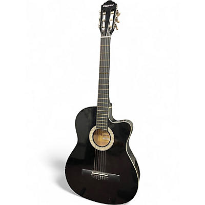 Used Giannini GNFX Black Classical Acoustic Electric Guitar